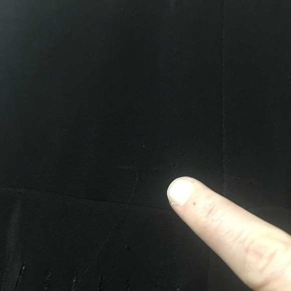 JS Collections Black Fringed Mini Skirt Size 4 - Picture 6 of 6